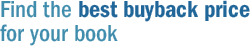 Find the best buyback price for your book